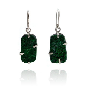 Rectangle Warwickite Earrings