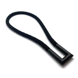 Rectangular Black Rope Necklace-Necklaces-Joanne Grimonprez-Pistachios