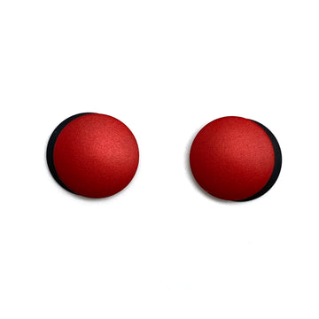 Red & Black Circle Studs