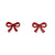 Red Bow Studs-Earrings-Ashley Buchanan-Pistachios