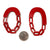 Red Chain Earrings-Earrings-Ashley Buchanan-Pistachios