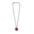 Red Circle Pendant-Necklaces-So Young Park-Pistachios