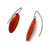 Red-Orange Enamel Earrings-Earrings-Jenne Rayburn-Pistachios