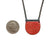 Red-Orange Enamel Necklace-Necklaces-Jenne Rayburn-Pistachios
