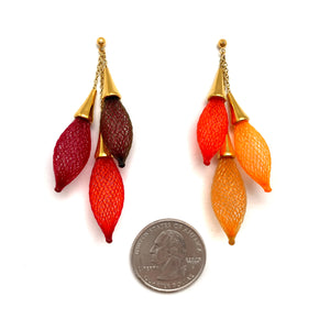 Red Orange Ombre Bundle Earrings-Earrings-Dorine Decayeux-Pistachios