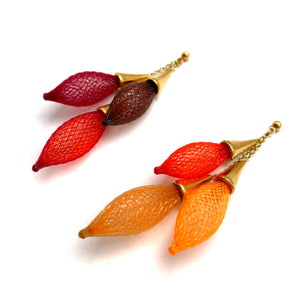 Red Orange Ombre Bundle Earrings-Earrings-Dorine Decayeux-Pistachios