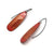 Red-Orange and Gold Enamel Earrings-Earrings-Jenne Rayburn-Pistachios