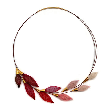 Red Pink Ombre Necklace