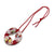 Red Pinwheel Pendant Necklace-Necklaces-Asami Watanabe-Pistachios