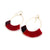 Red Tassel Sequin Earrings-Earrings-Giovanna Torrico-Pistachios