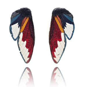 Red Wing Earrings-Earrings-Märta Mattsson-Pistachios