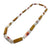 Red and Gold Rectangular Long Link Necklace-Necklaces-Asami Watanabe-Pistachios