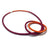 Red and Orange Knot Necklace-Necklaces-Gilly Langton-Pistachios