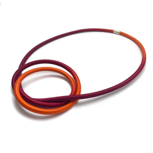 Red and Orange Knot Necklace-Necklaces-Gilly Langton-Pistachios