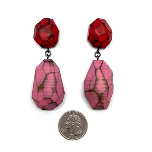 Red and Pink Earrings-Earrings-Cristina Zani-Pistachios