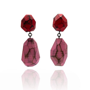 Red and Pink Earrings-Earrings-Cristina Zani-Pistachios