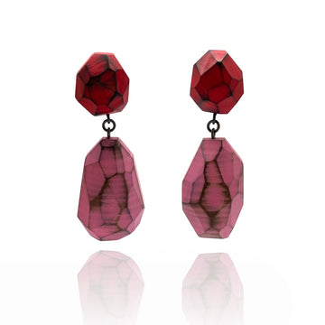 Red and Pink Earrings