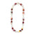 Red and White Rectangular Link Necklace-Necklaces-Asami Watanabe-Pistachios