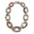 Reversible Pop Art Graduated Oval Chain Link Necklace-Necklaces-Jennifer Merchant-Pistachios