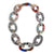 Reversible Pop Art Graduated Oval Chain Link Necklace-Necklaces-Jennifer Merchant-Pistachios