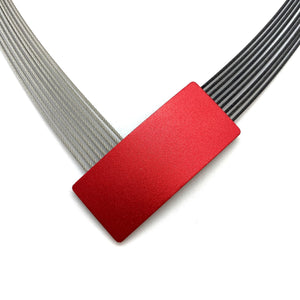 Reversible Red & Black Multi-Layer V Necklace-Necklaces-Ursula Muller-Pistachios