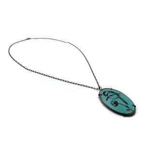 Reversible Turquoise Pendant-Necklaces-Kelly Jean Conroy-Pistachios