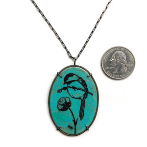 Reversible Turquoise Pendant-Necklaces-Kelly Jean Conroy-Pistachios