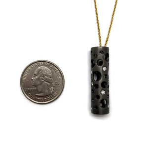 Rhodium and Diamond Necklace-Necklaces-Dana Bronfman-Pistachios