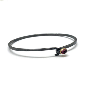 Rhodolite Hook Bracelet-Bracelets-Karin Jacobson-Pistachios