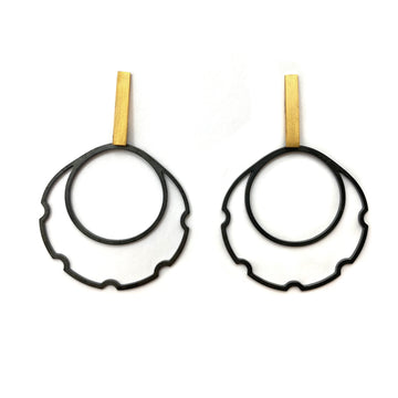 Ridged Geometric Earrings