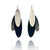 Riticulated Sterling Silver Triplet Earrings-Earrings-Anna Krol-Pistachios