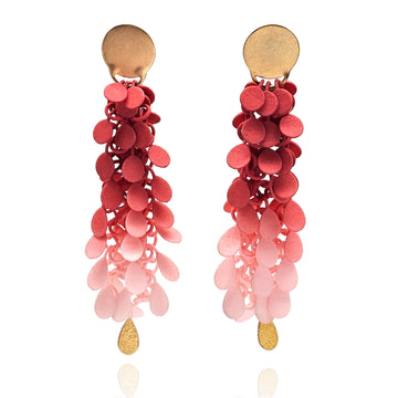 Rose Floating Leaves Earrings