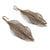 Rose Gold Leaf Earrings-Earrings-Sowon Joo-Pistachios