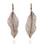 Rose Gold Leaf Earrings-Earrings-Sowon Joo-Pistachios