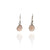 Rose Quartz Hook Earrings-Earrings-Susanne Kern-Pistachios