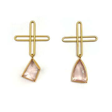 Rose Quartz Plus Earrings