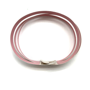 Rose Thin Stripe Bracelet-Bracelets-Claudia Hoppe-Pistachios