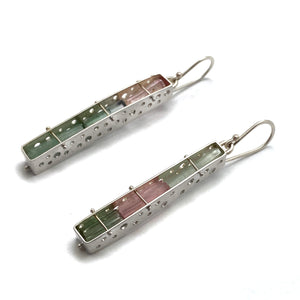 Rough Tourmaline Earrings-Earrings-Hilary Finck-Pistachios