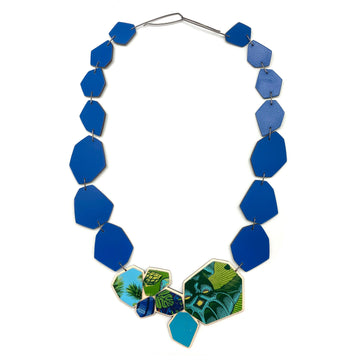 Royal Blue Geometric Necklace