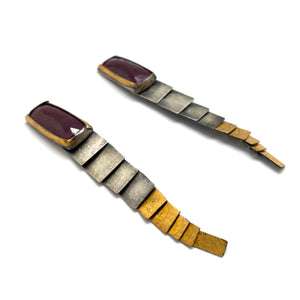 Ruby Mixed Metal Earrings-Earrings-Austin Titus-Pistachios