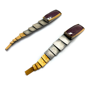 Ruby Mixed Metal Earrings-Earrings-Austin Titus-Pistachios