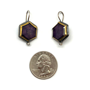 Ruby and Diamond Earrings-Earrings-Austin Titus-Pistachios