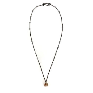 Rutilated Quartz Pendant Necklace-Heather Guidero-Pistachios