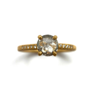Salt and Pepper Diamond Ring-Rings-Yasuko Azuma-Pistachios
