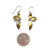 Sapphire Feathered Floral Earrings-Earrings-Judith Neugebauer-Pistachios