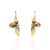 Sapphire Feathered Floral Earrings-Earrings-Judith Neugebauer-Pistachios