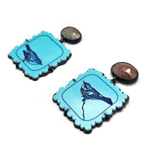 Sapphire and Turquoise Earrings-Earrings-Kelly Jean Conroy-Pistachios