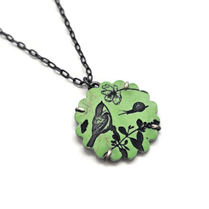 Scalloped Gaspeite Necklace-Necklaces-Kelly Jean Conroy-Pistachios