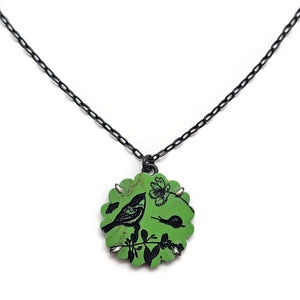Scalloped Gaspeite Necklace-Necklaces-Kelly Jean Conroy-Pistachios