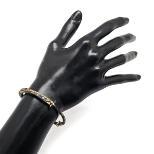 Scattered Diamond Gold Splash Nail Bracelet-Bracelets-Pat Flynn-Pistachios